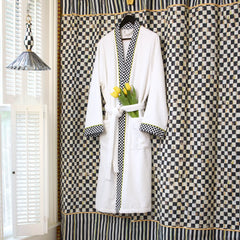 Violet Check Shower Curtain