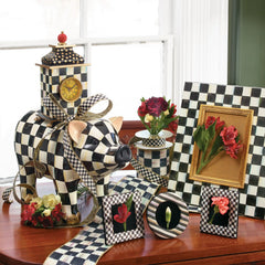Sterling Check Desk Clock