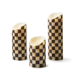 Courtly Check Flicker 6" Pillar Candle