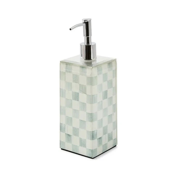 Sterling Check Soap Glass Pump