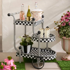 Gambit Check Outdoor Bar Cart