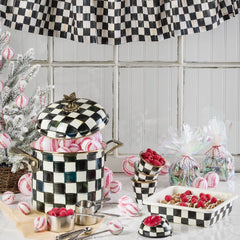 Rosy Check Cafe Valance