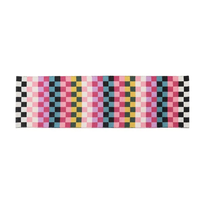 Calypso Checked 2'6" x 8' Indoor/Outdoor Runner