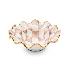 Courtly Check Ceramic Fluted Breakfast Bowl