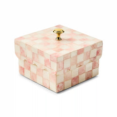 Courtly Check Capiz Scalloped Box