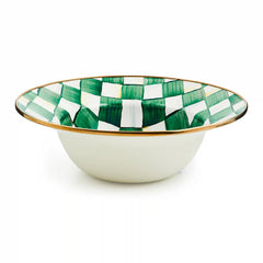 Mocha Check Serving Bowl