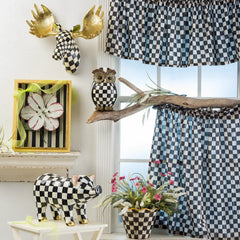 Rosy Check Cafe Valance