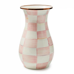 Violet Check Tall Vase