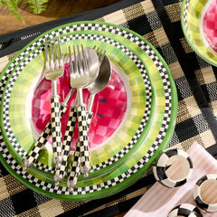 Watermelon Melamine Dinner Plates, Set of 4