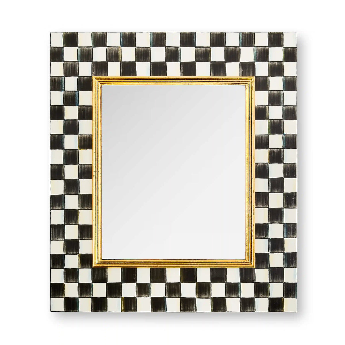 Sky Check Enamel Wall Mirror