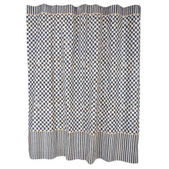 Violet Check Shower Curtain