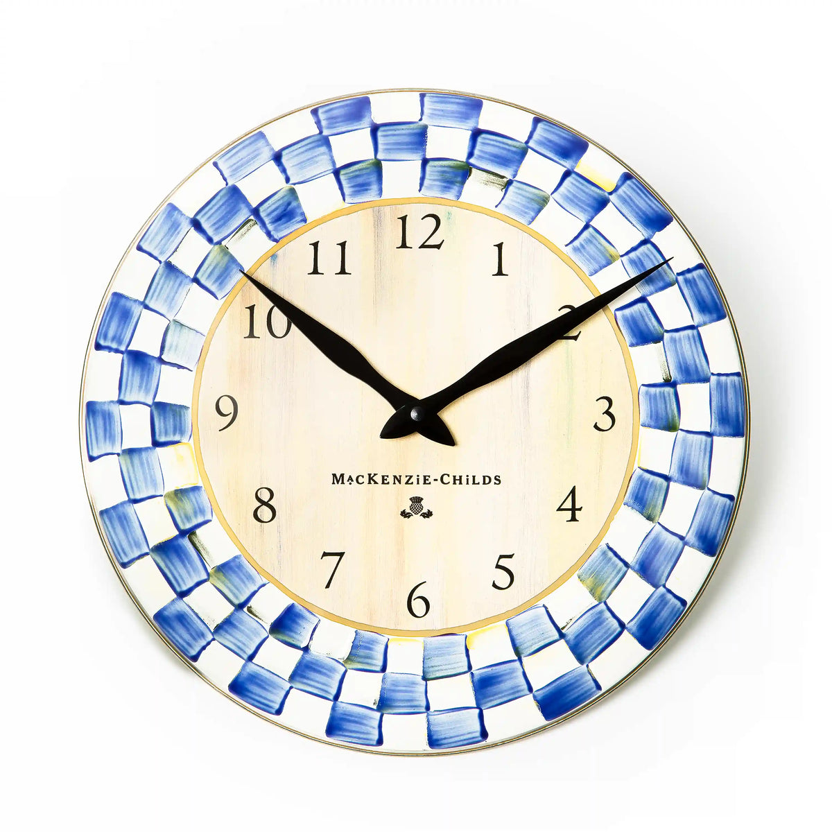 Courtly Check Wall Clock