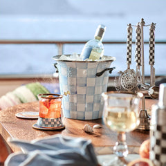 Violet Check Wine Cooler