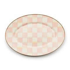 Emerald Check Large Oval Platter