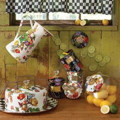 Rosy Check Cafe Valance