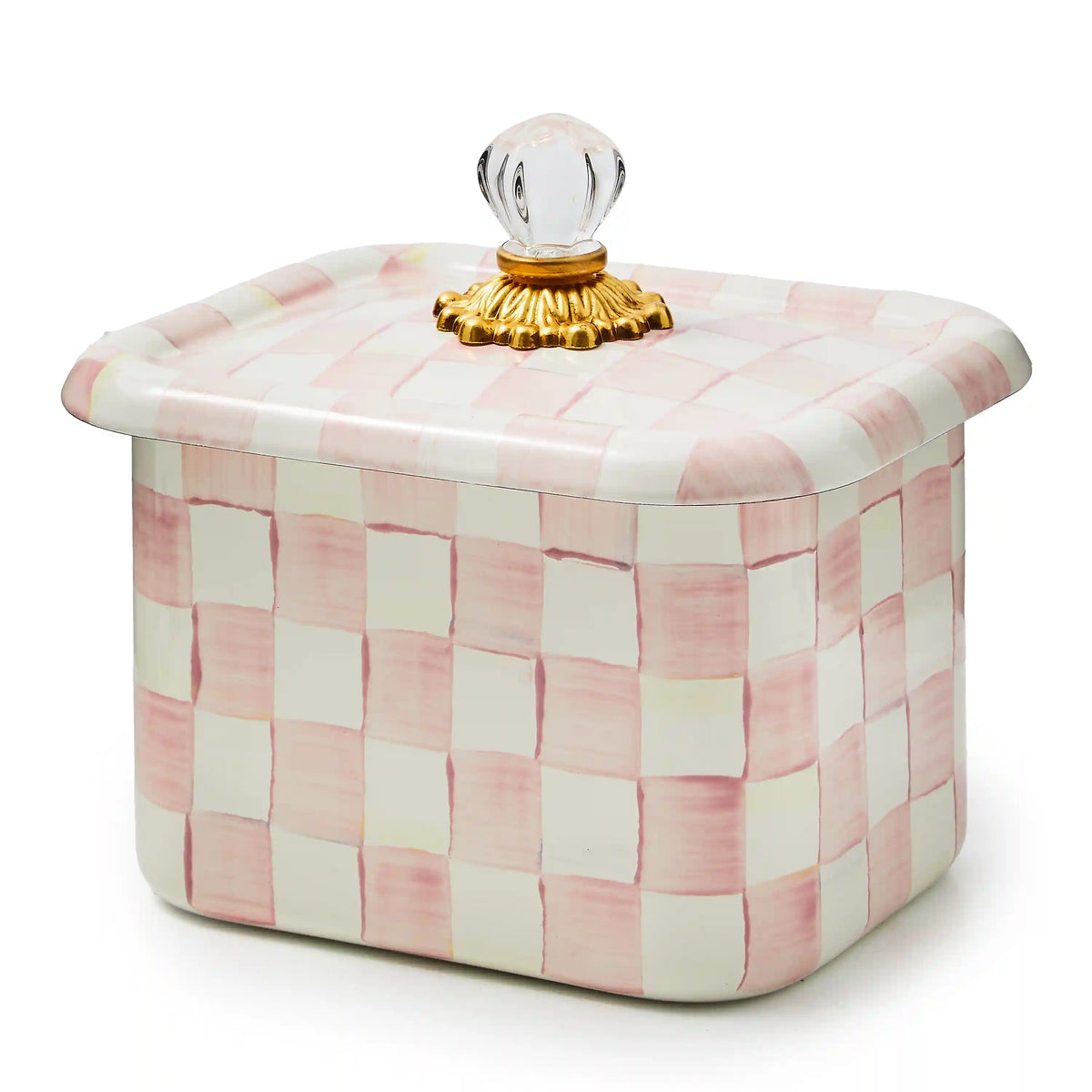 Emerald Check Recipe Box