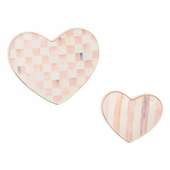 Courtly Heart Trinket Dishes, Set of 2