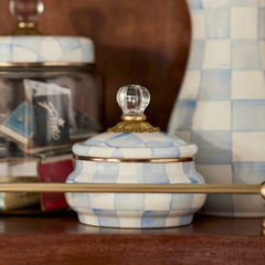 Royal Check Squashed Pot