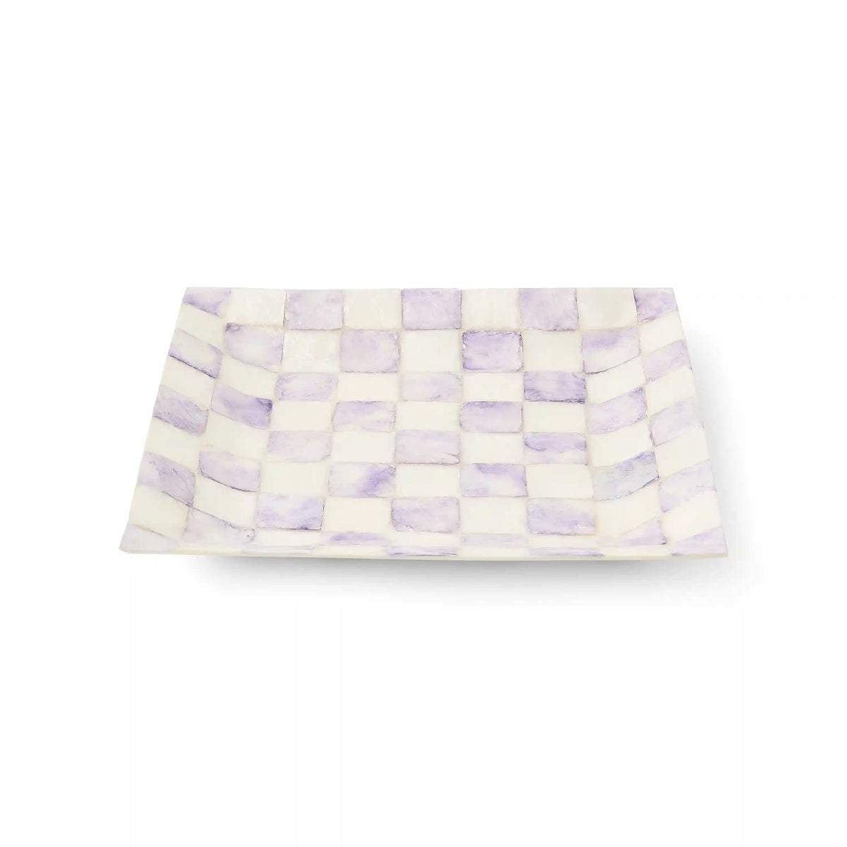 Courtly Check Capiz Catchall Tray